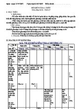 Giáo án Đại số Lớp 8 - Tiết 67 Kiểm tra 1 tiết - Năm học 2018-2019